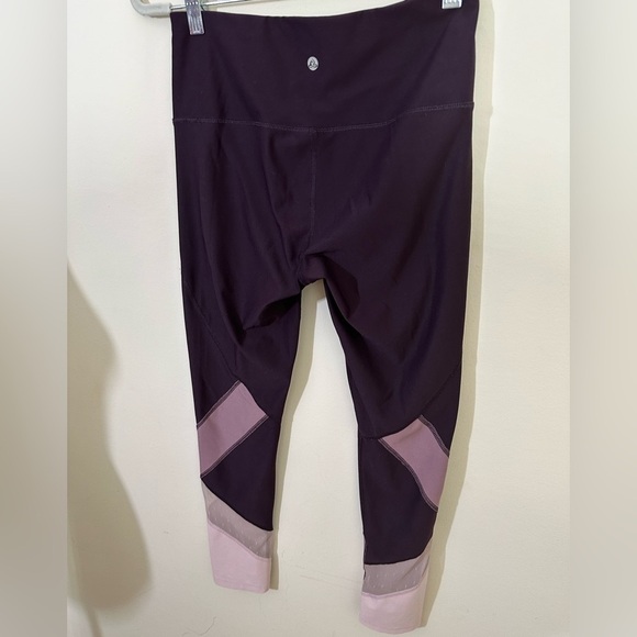 Apara  sz small compression workout pants  Plum and rose Like new - Picture 2 of 12